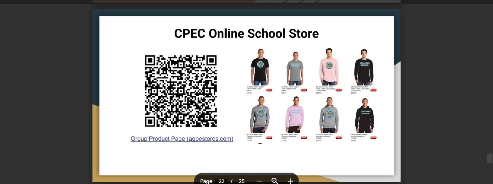  CPEC Updated Online School Store